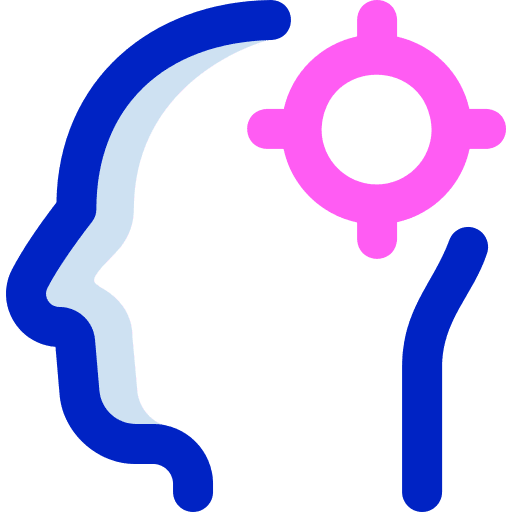 Focus objective focus head icon