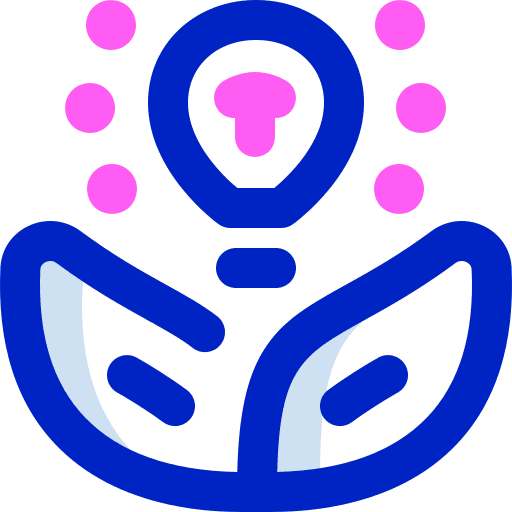 Idea development business and finance plant icon