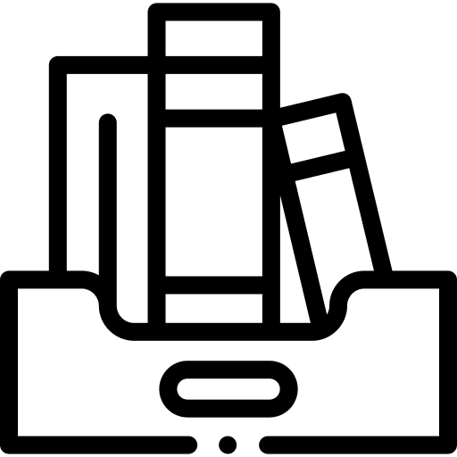 Books archive library files icon