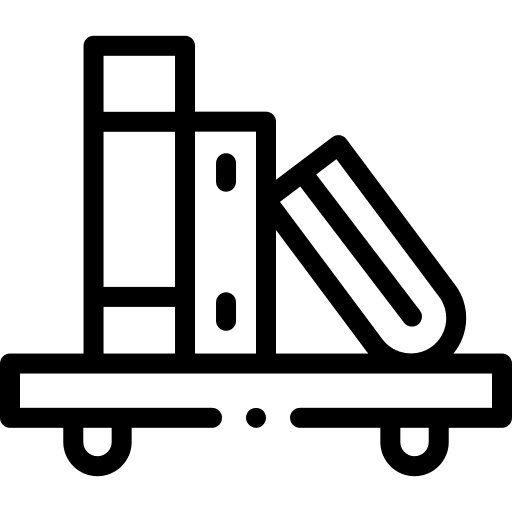 Bookshelf book bookshelf furniture icon