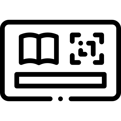 Library card knowledge library card culture icon