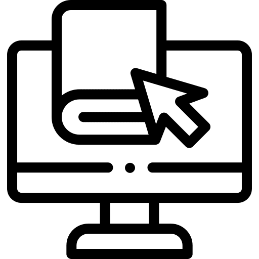 Online library catalogue reading education icon