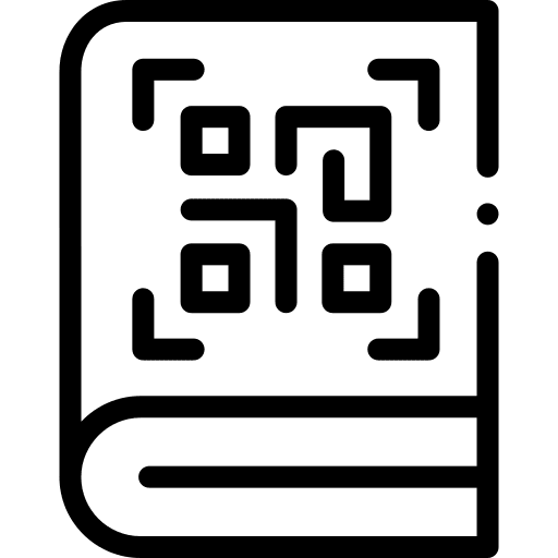 Barcode education library literature icon