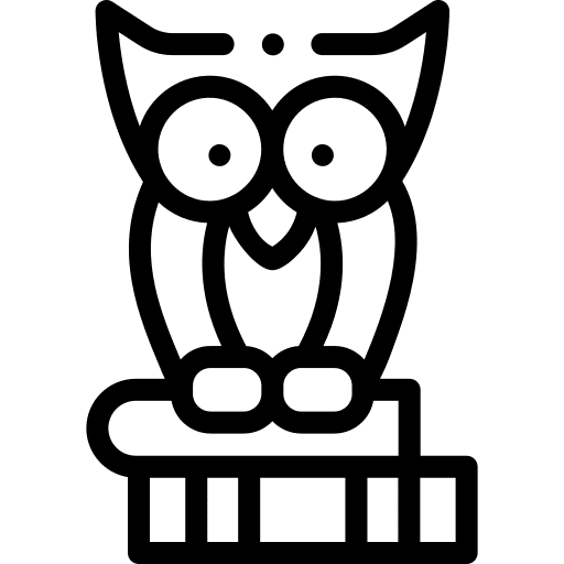 Knowledge study reading animals icon