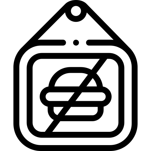 No food no food hanging rules icon