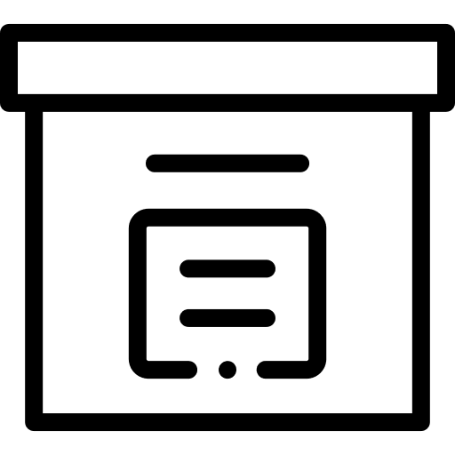 Archive education catalogue archive icon