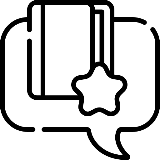 Book communication education read icon