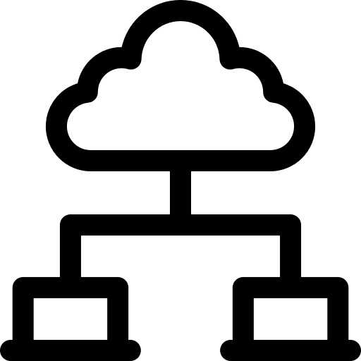 Cloud computing cloud computing conectivity hosting icon