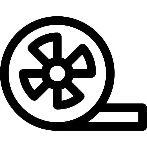 Film reel video player interface film icon