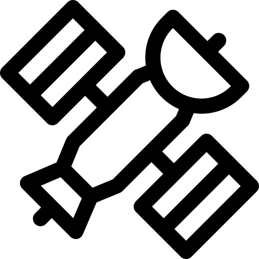 Satellite connection space technology icon