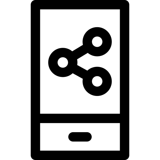 Share social network content network icon