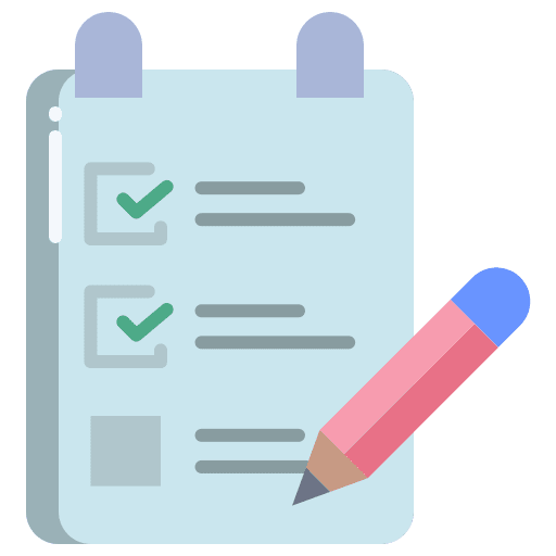 Checklist appraisal complete customer icon