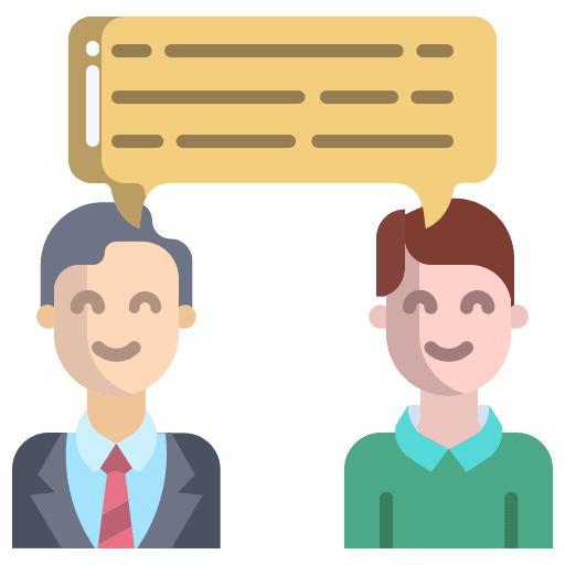 Feedback comment influencer people icon