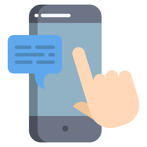 Smartphone smartphone communications testing icon