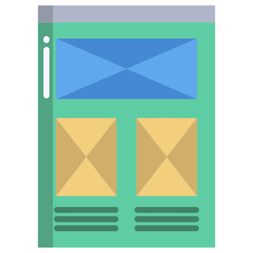 Wireframe internet edit tools website icon