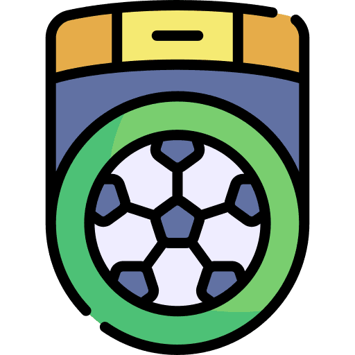 Badge team sport emblem ball icon