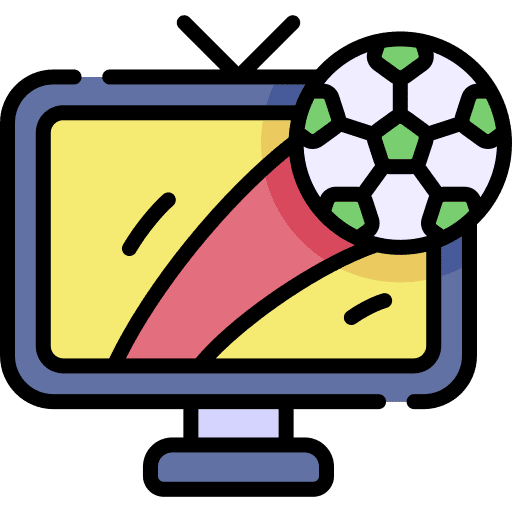 Tv ball tv match icon