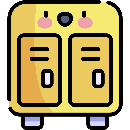 Locker dressing room wardrobe cabinet icon