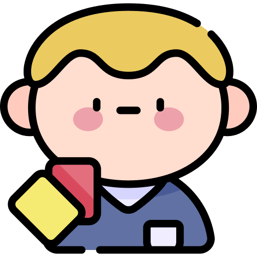 Referee blond man referee icon
