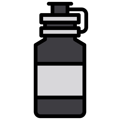 Bottle camping food and restaurant sport bottle icon