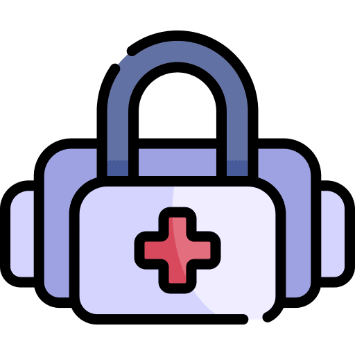 First aid kit medicine medical kit first aid bag icon