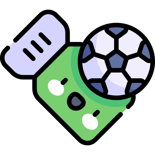 Ticket sports and competition soccer match icon