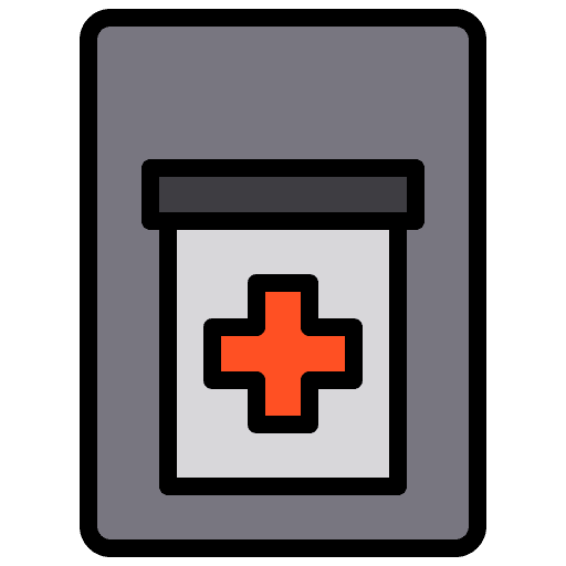 First aid kit health care hobbies and free time emergency kit icon