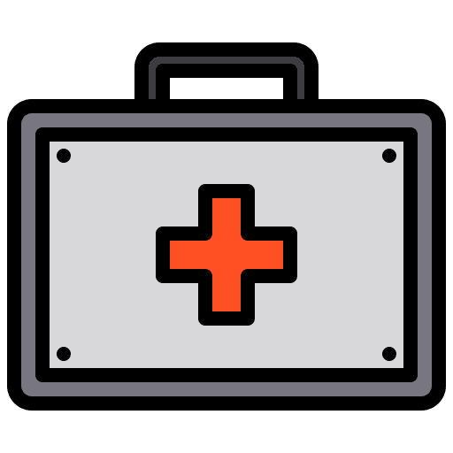 First aid kit medical kit emergency kit accident icon
