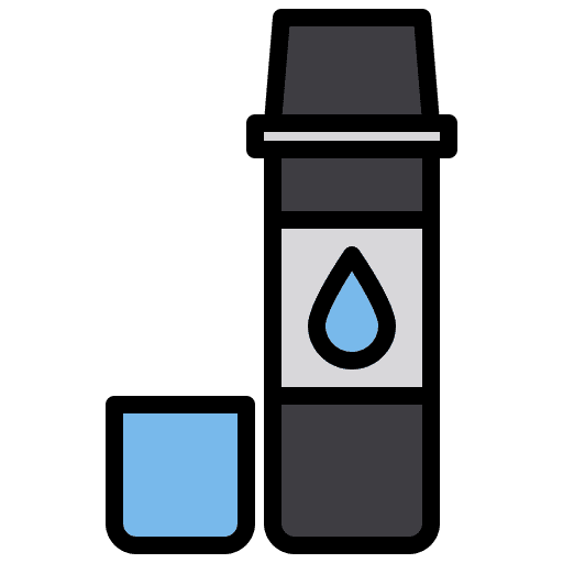Flask hobbies and free time thermos water flask icon
