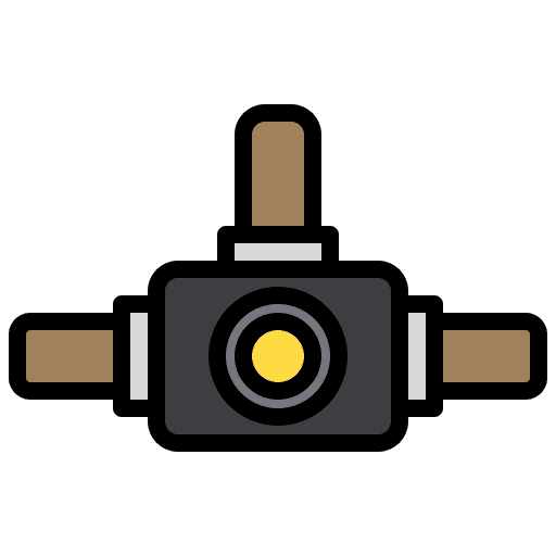 Headlamp trekking camping mountaineering icon