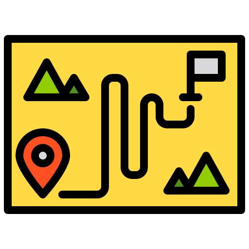 Map location maps and location hobbies and free time icon
