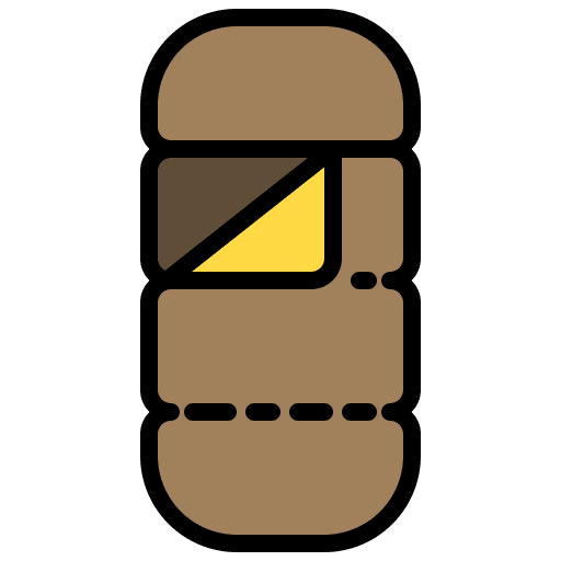 Sleeping bag sleeping bag adventure holidays icon