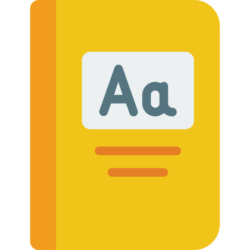 Dictionary manual bookmark dictionary icon