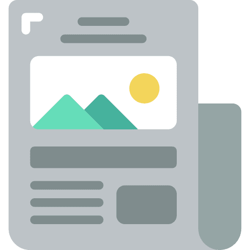 Newspaper journal seo report reports icon
