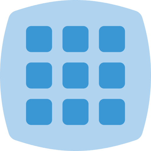 Apps menu user interface rectangles icon