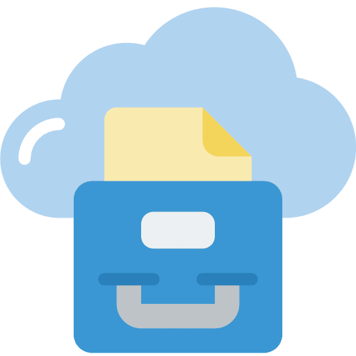 Cloud data gdpr big data ui icon