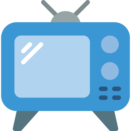 Television streaming tv channel icon