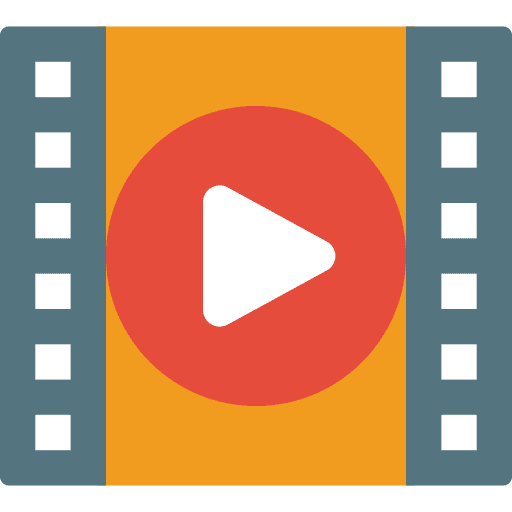 Film media play button film icon
