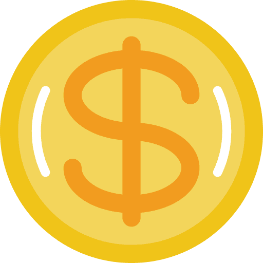 Money coins dollar ui icon