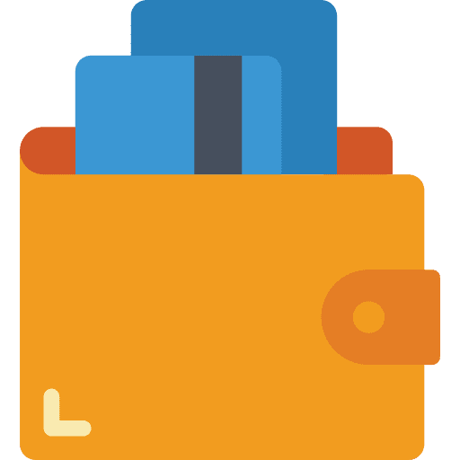 Wallet ui credit card coin icon