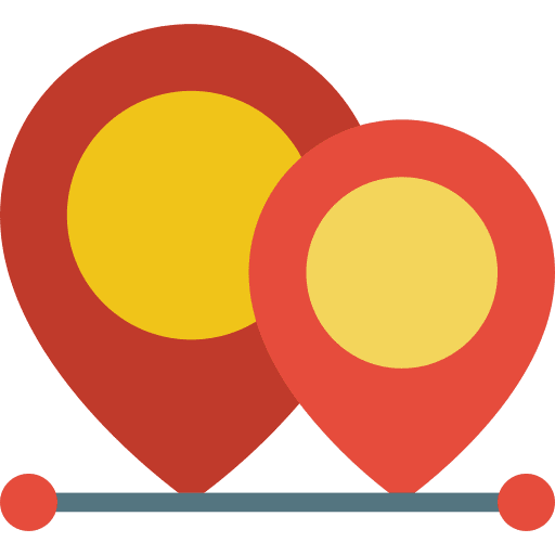 Navigation pin location navigation icon