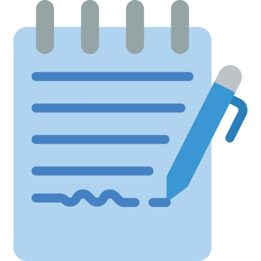 Notes study lecture planning icon