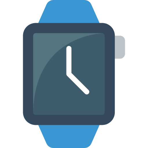 Smart watch electronics smart watch time and date icon
