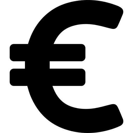 Euro money sell business icon
