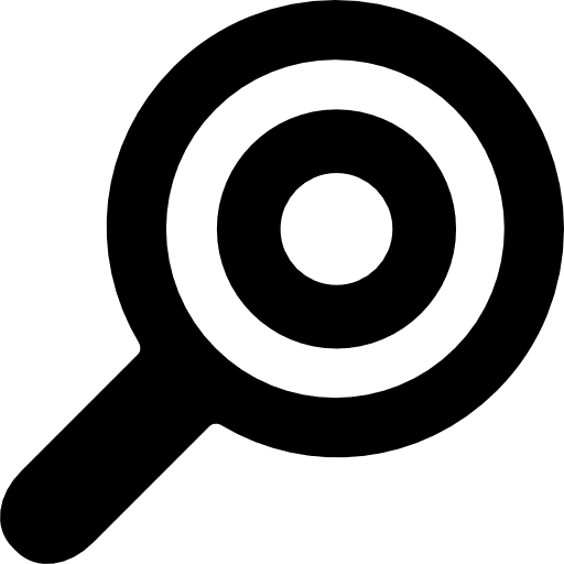 Searching magnifier target searching zoom icon