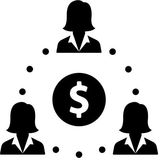 Group manager people boss icon