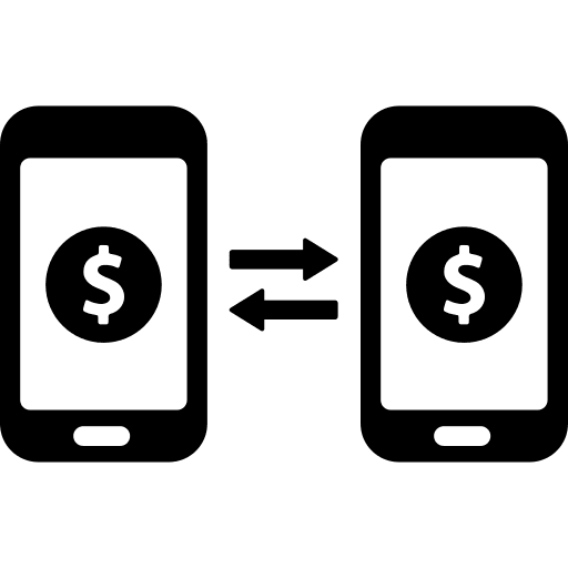 Payment method cellphone dollar symbol mobile phone icon