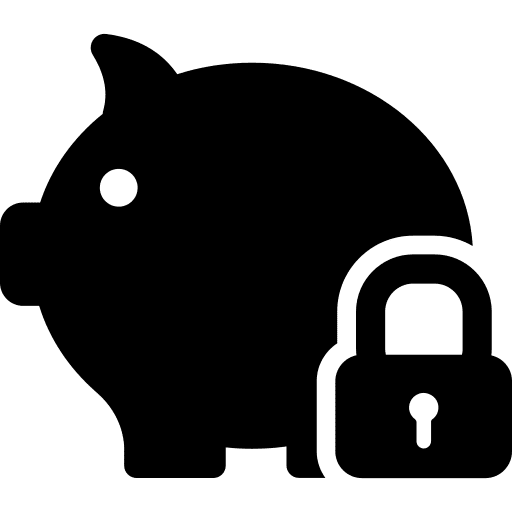 Piggy bank business money coin icon