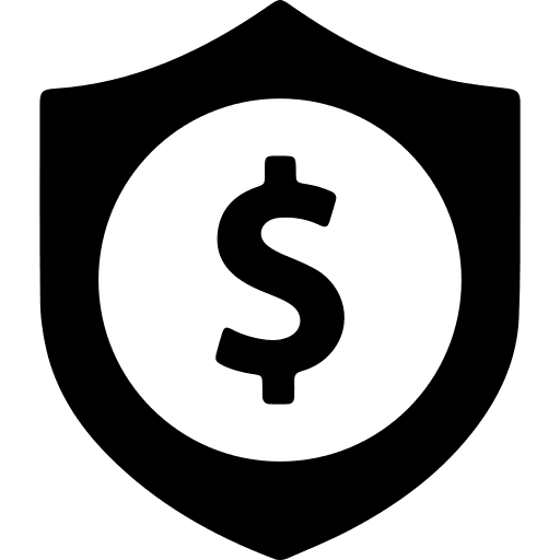 Shield commerce protection defense icon