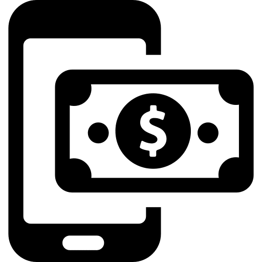 Smartphone business smartphone bill icon